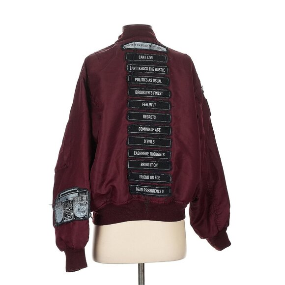 Madeworn Roc96 Bomber Jacket in Maroon XS - Picture 1 of 7